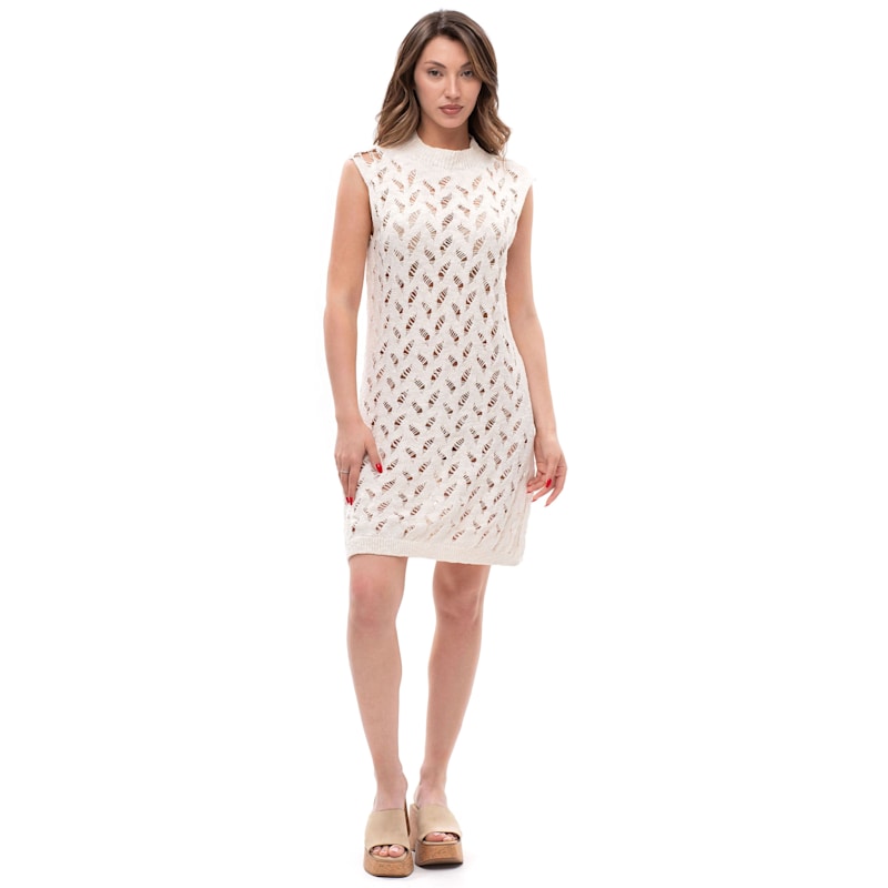 Thumbnail of Soft Rupture – Linen-Blend Knit Tunic Dress image
