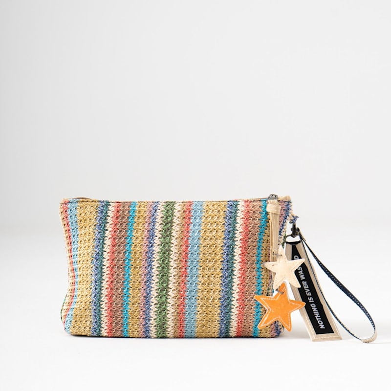 Thumbnail of Sol Raffia Clutch - Prism image