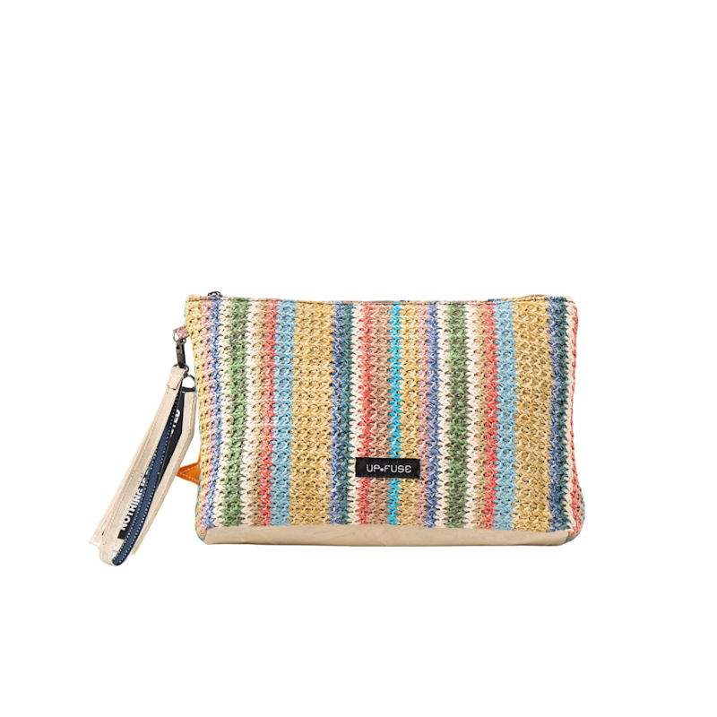 Thumbnail of Sol Raffia Clutch - Prism image