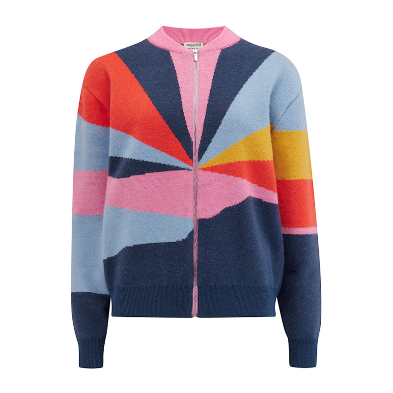 Thumbnail of Solana Knitted Bomber Multi, Sunrays image