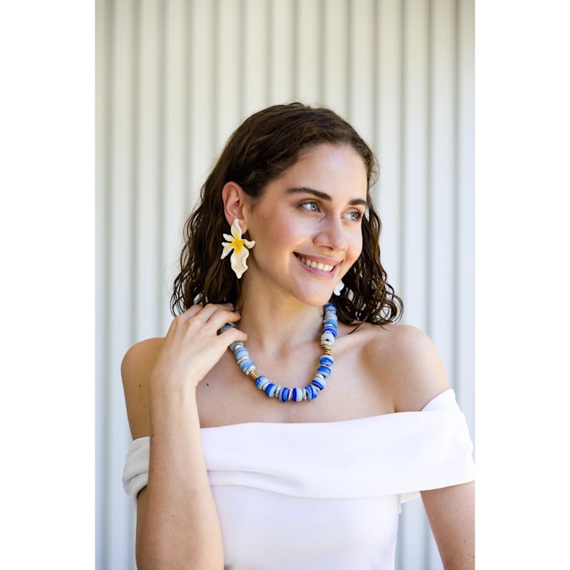 Thumbnail of Soleil D'aube - Luminous Flower Statement Earrings image