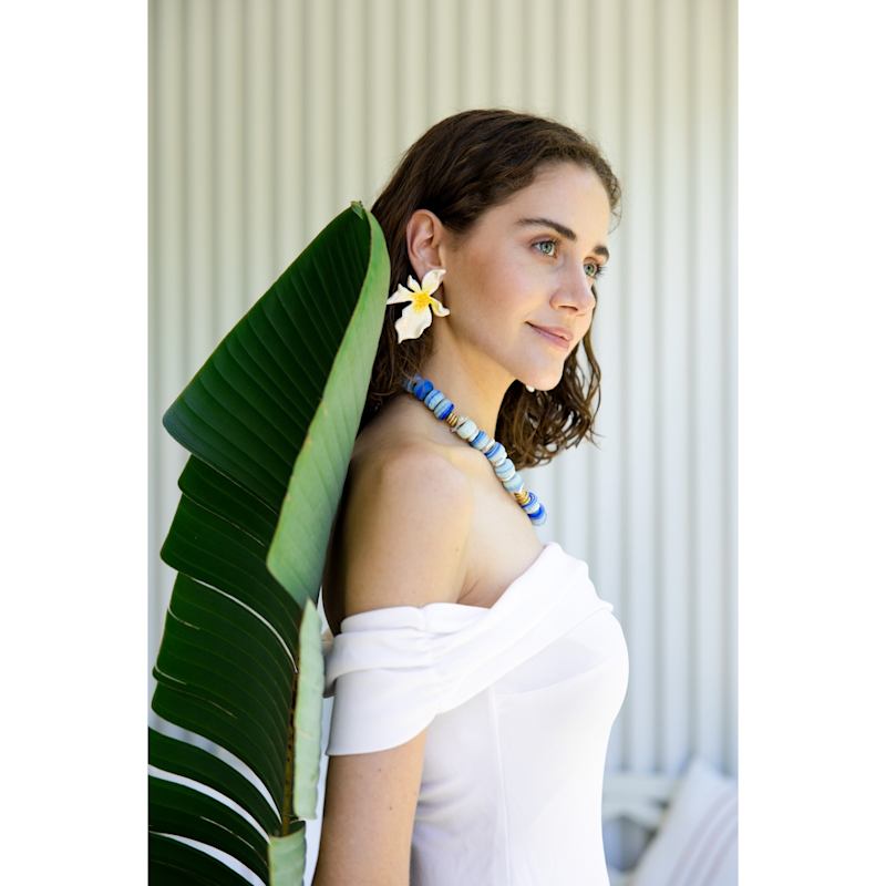 Thumbnail of Soleil D'aube - Luminous Flower Statement Earrings image