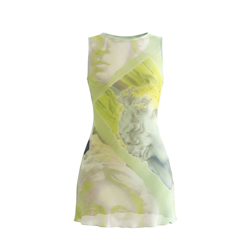 Aloma Studio Soleil Mini Dress - Green