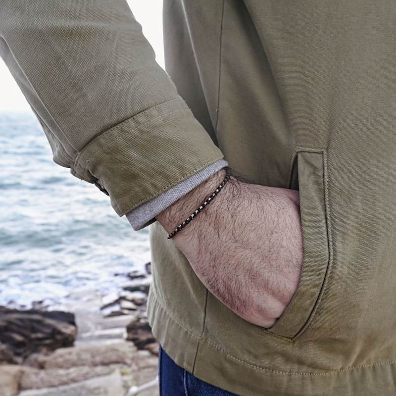 Thumbnail of Solid Copper Black Bracelet For Men - The Healer image