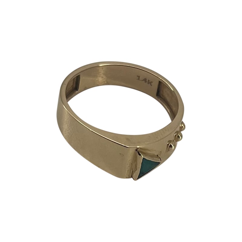 Thumbnail of Solid Gold Emerald Ring image