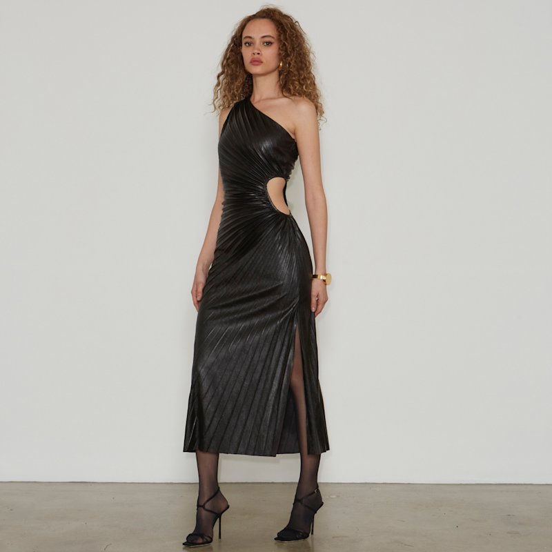 Solie Black Midi Dress | Delfi Collective | Wolf & Badger
