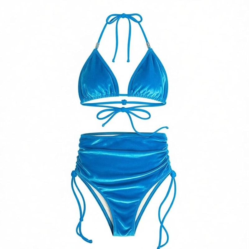 Thumbnail of Soninha Convertible Bikini Top - Aqua Velvet image