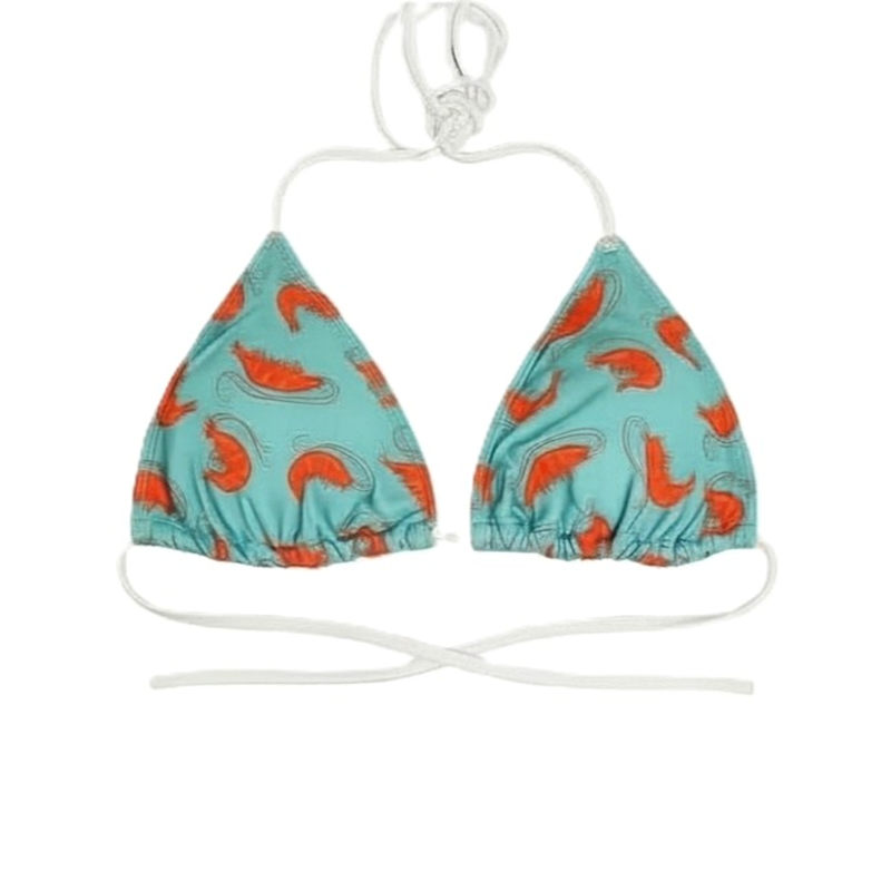Thumbnail of Soninha Convertible Bikini Top - Shrimp Print image