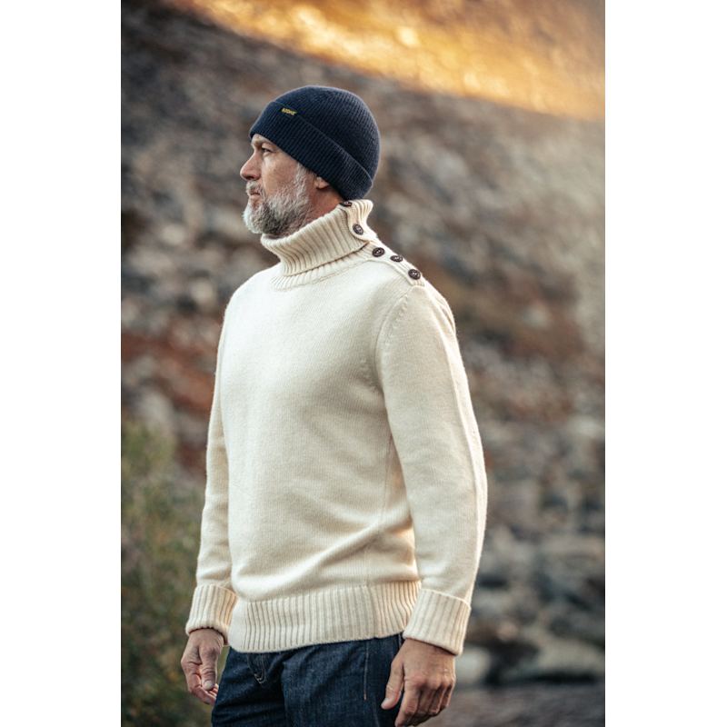 Thumbnail of Andsons Ahab Submariner Rollneck Jumper Ecru image