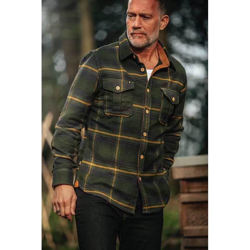 Eiger Mountain Shirt Green Check | &SONS Trading Co | Wolf & Badger