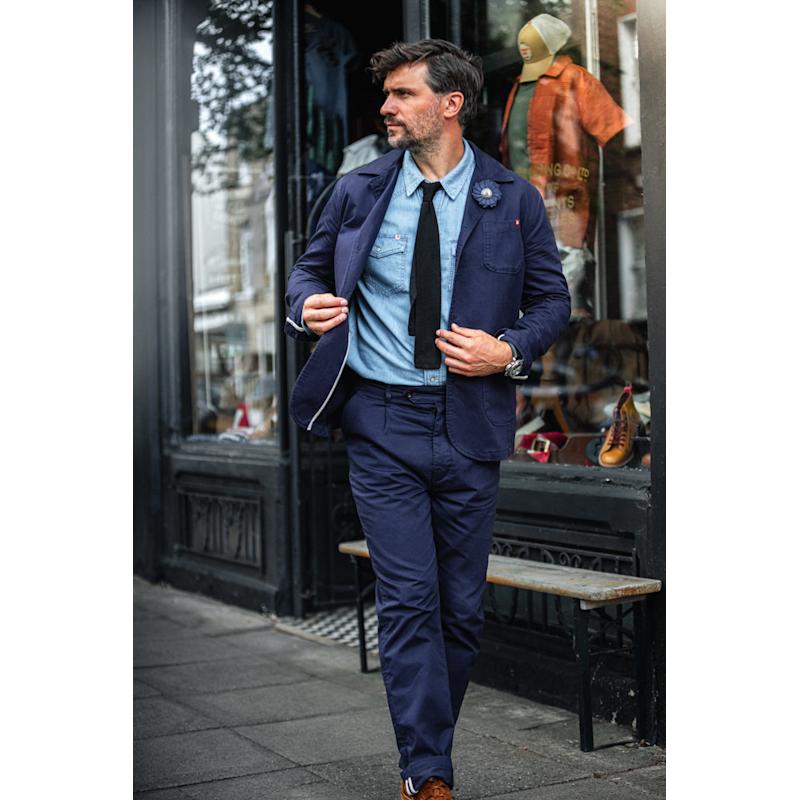 Hemingway Trousers Midnight Blue | &SONS Trading Co | Wolf & Badger