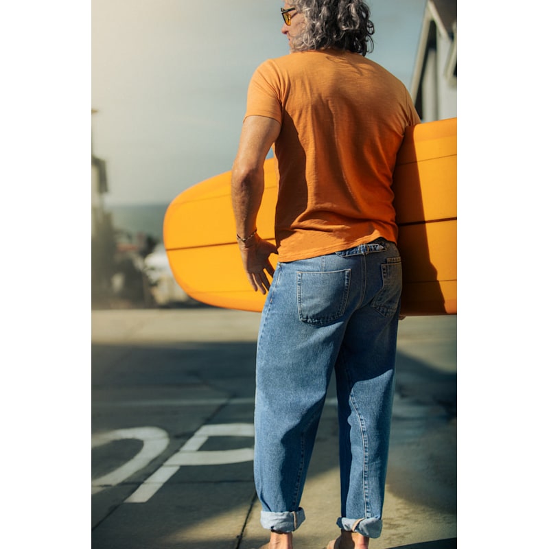 Switchback Jean Washed Indigo Blue | &SONS Trading Co | Wolf & Badger