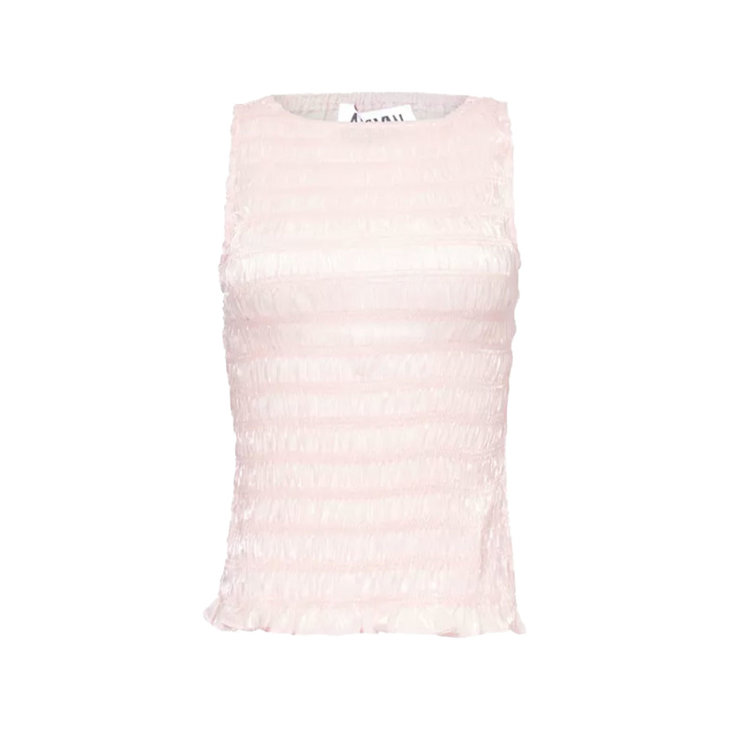 Thumbnail of Sonya Pink Shirred Top image