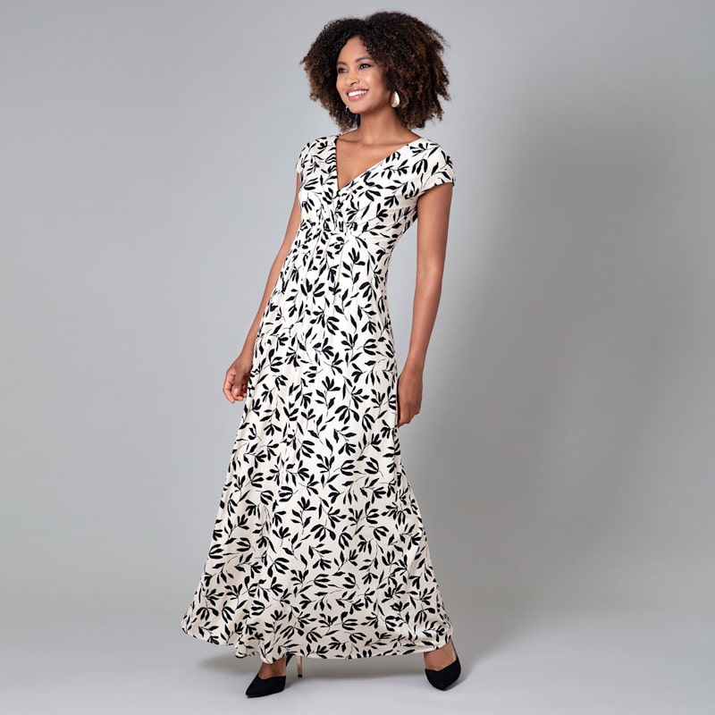 Thumbnail of Sophia Maxi Dress In Monochrome Print image