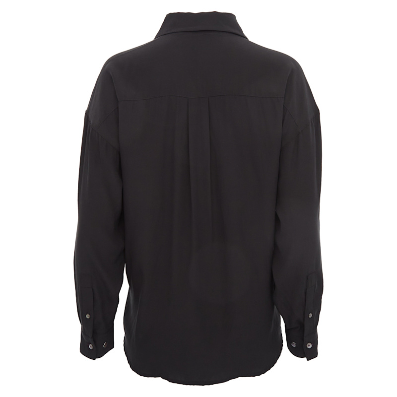 Thumbnail of Sophie Silk Oversized Shirt - Black image