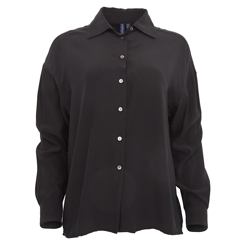 Thumbnail of Sophie Silk Oversized Shirt - Black image