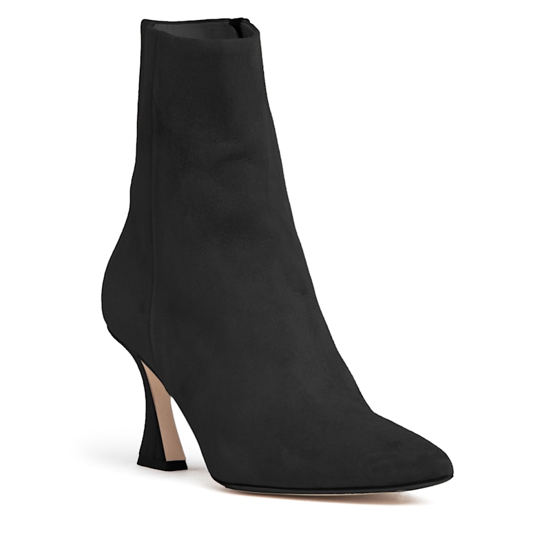 Thumbnail of Soraya Black Ankle Bootie Comfortable Medium Heel Dressy For Work & Evening image
