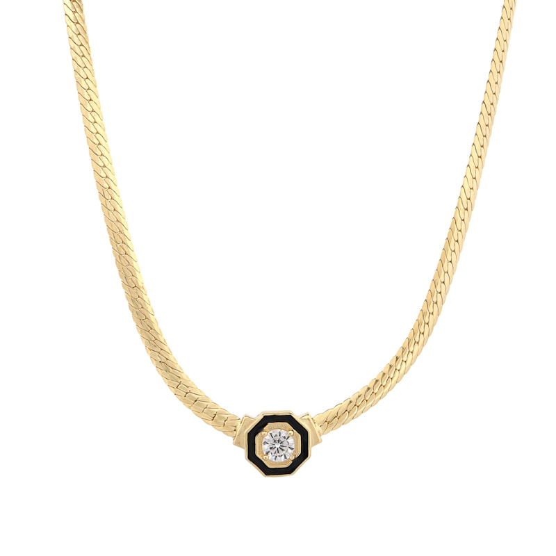 Thumbnail of Soul Shine Gold & Diamond Choker Necklace - Gold image