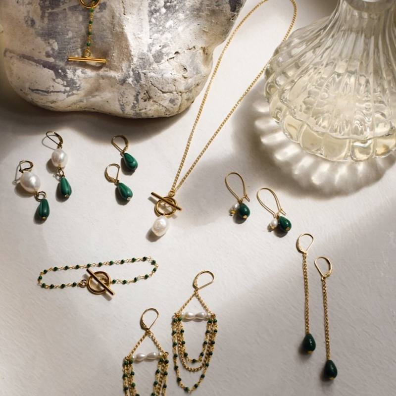 Thumbnail of Penelope ‘Girl With A Malachite’ Earrings image