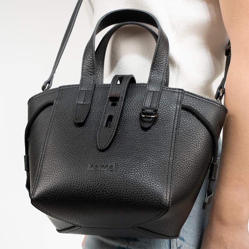 Thumbnail of Spiga Leather Tote Bag - Black image