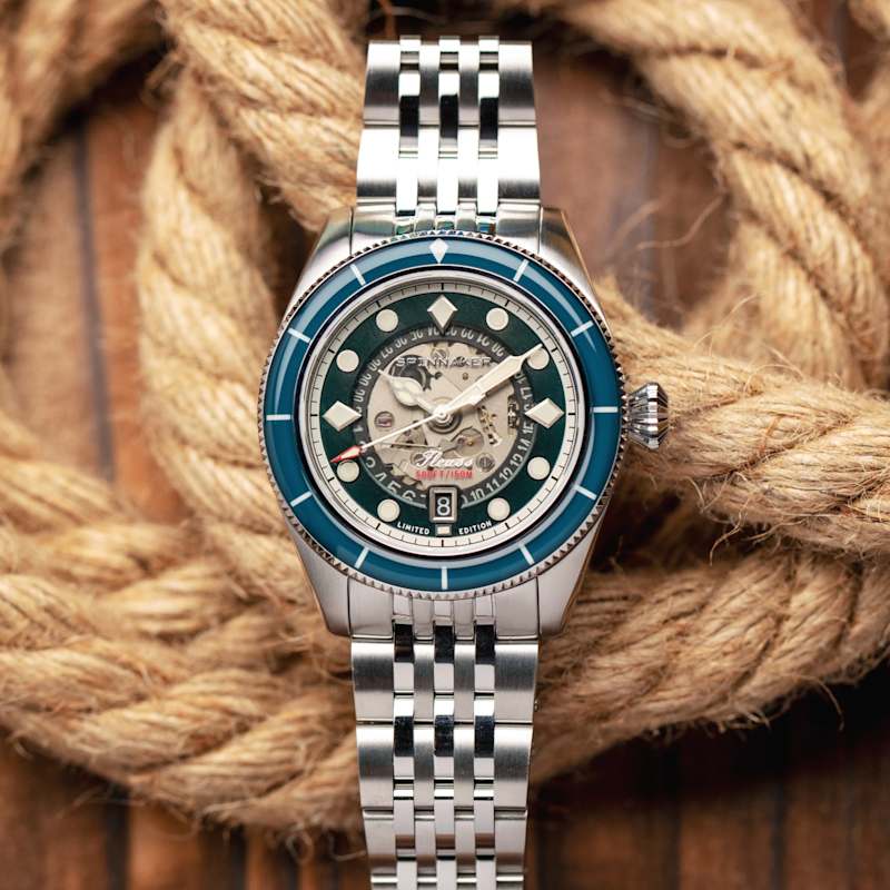 Thumbnail of Spinnaker Fleuss Teal Men's Automatic Marlborough Limited Edition Watch image
