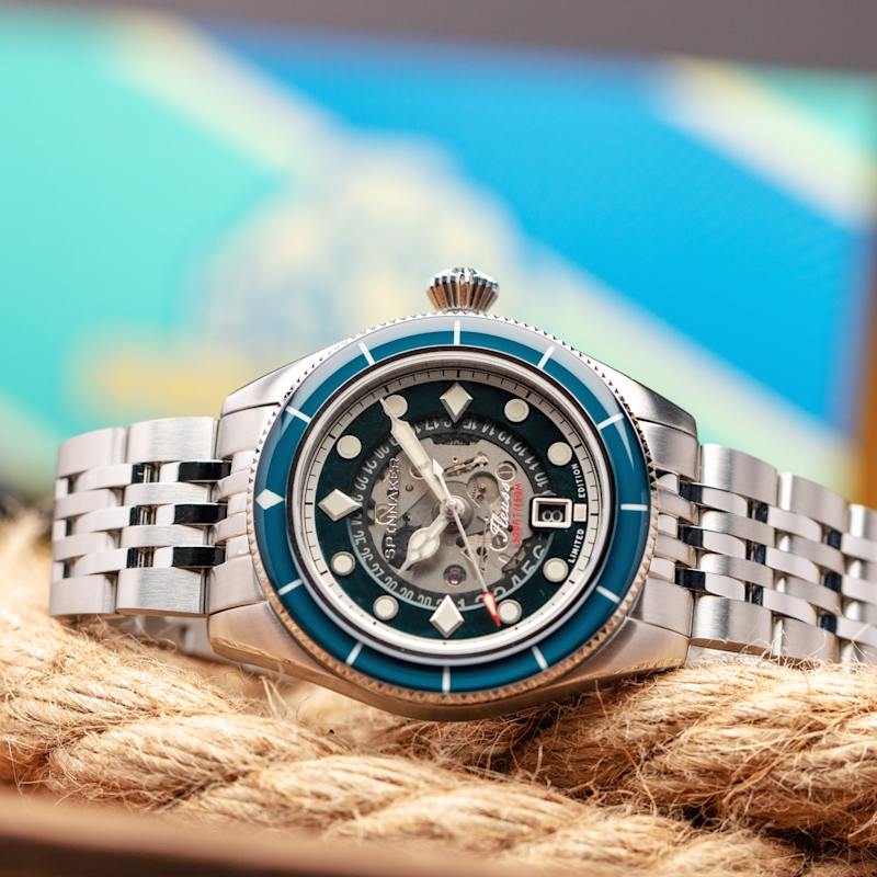 Thumbnail of Spinnaker Fleuss Teal Men's Automatic Marlborough Limited Edition Watch image