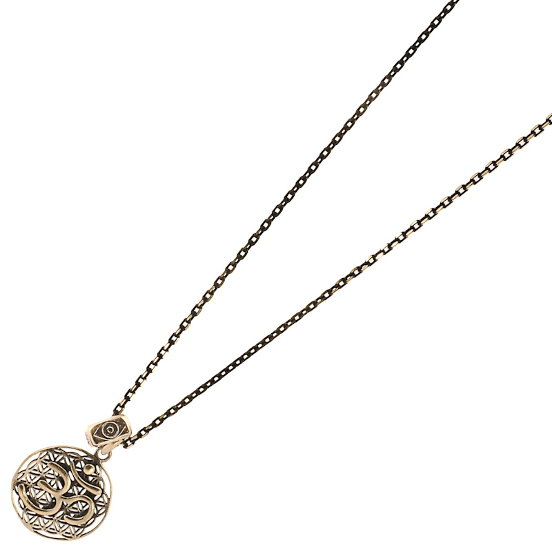 Thumbnail of Spiritual Symbols Om Necklace - Gold image