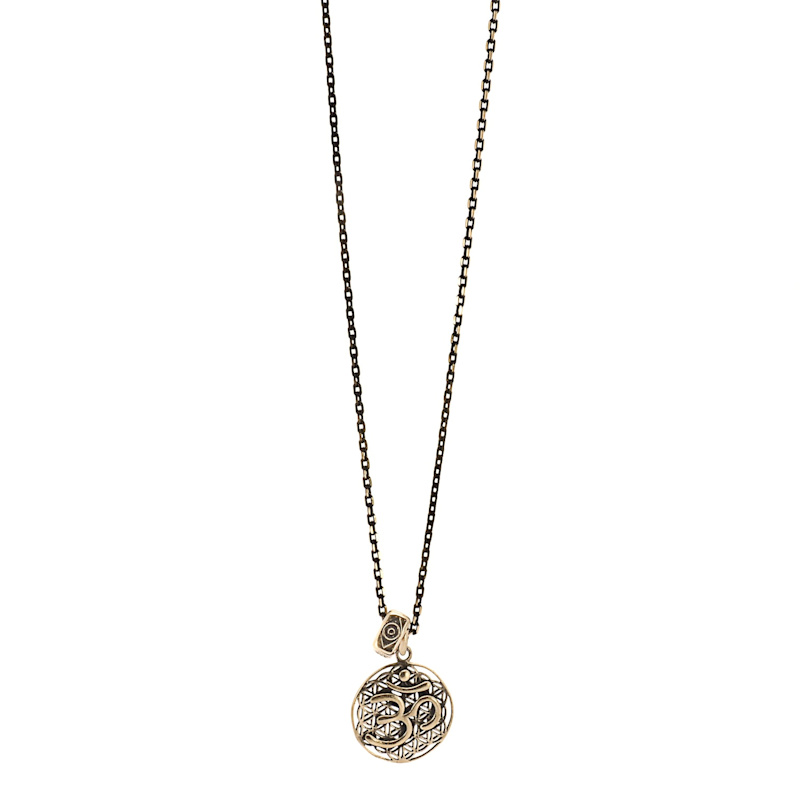 Thumbnail of Spiritual Symbols Om Necklace - Gold image
