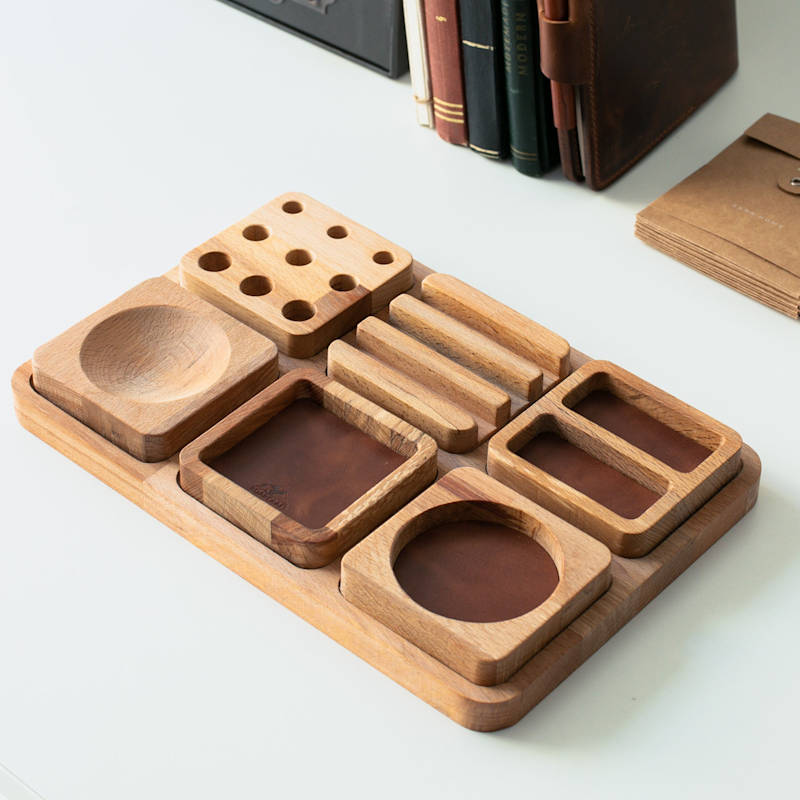 Thumbnail of Wood Desk Organizer - Alabanda image