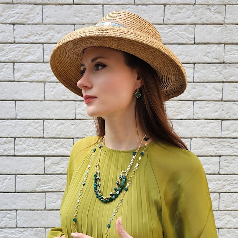 Thumbnail of Square Shaped Green Aventurine Earrings image