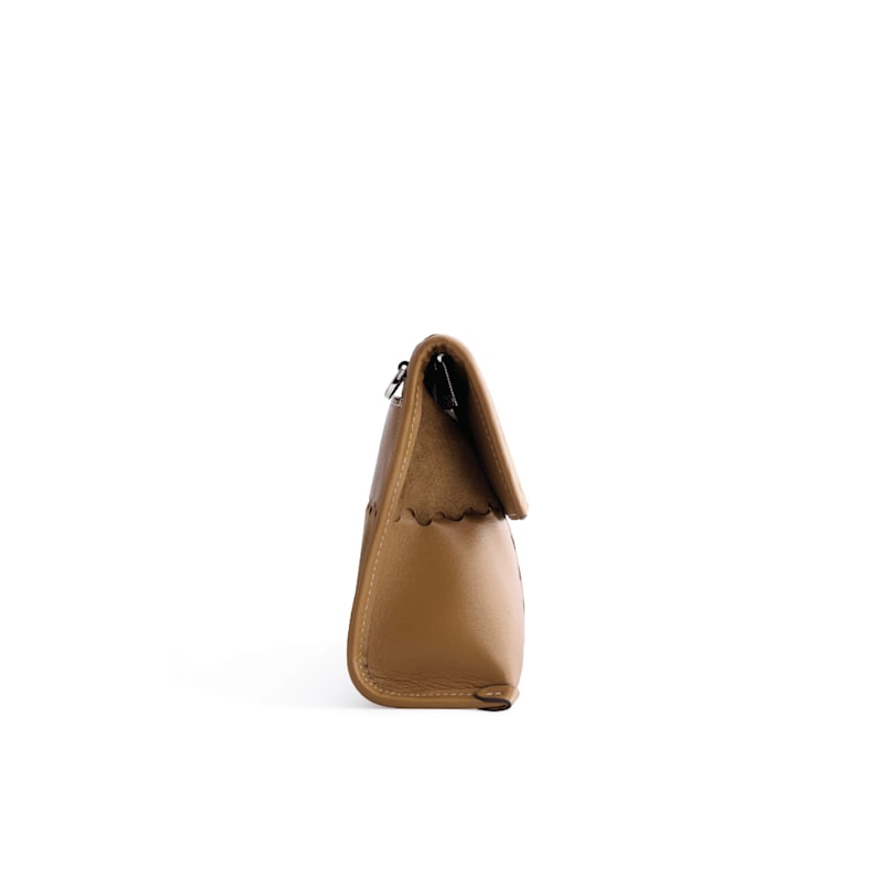 Thumbnail of Square Stitch Messenger Bag - Honey Brown image