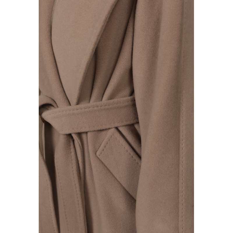 Thumbnail of 'Hepburn' 100% Italian Virgin Wool & Cashmere Coat In Grigio image