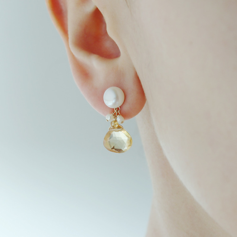 Thumbnail of Citrine Drop Earrings image