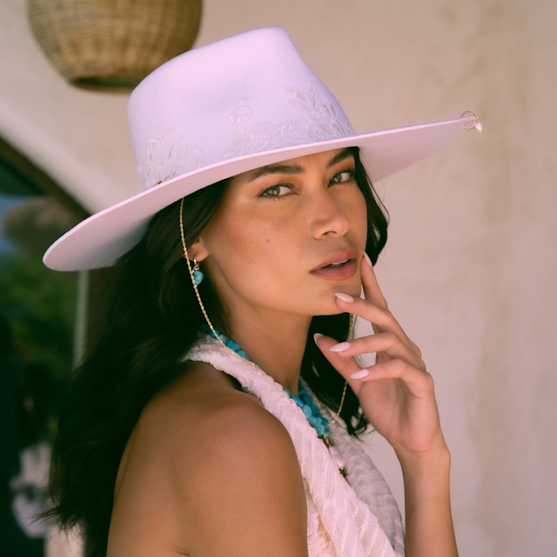 Thumbnail of St Ives Ivory Bridal Fedora Hat image