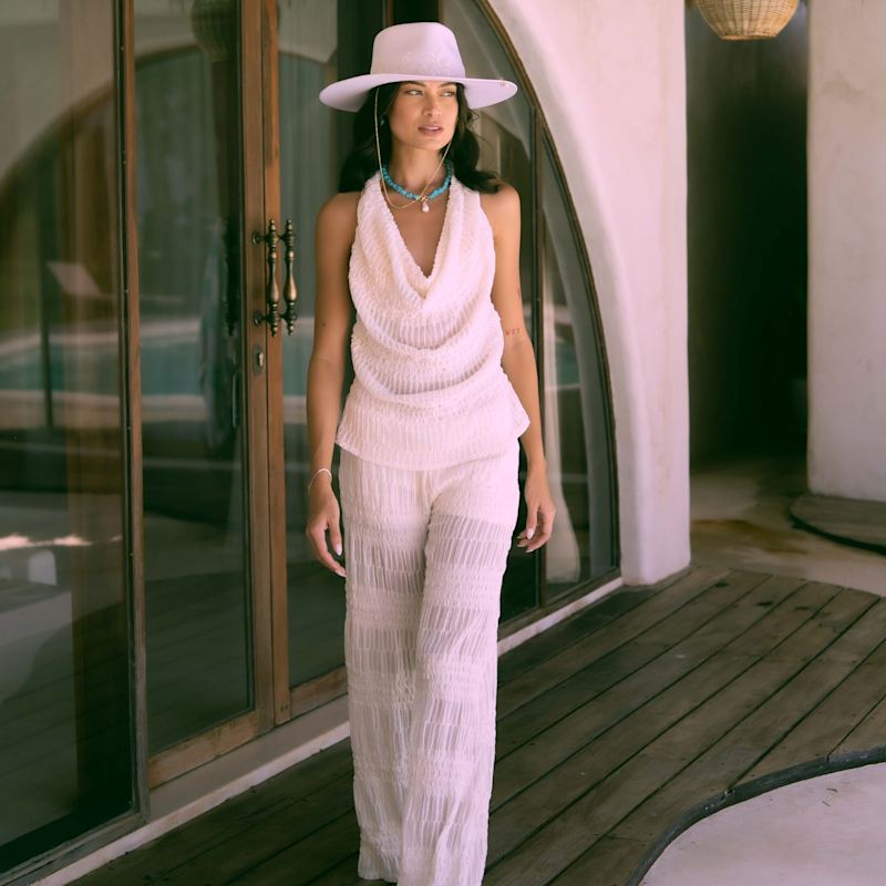 Thumbnail of St Ives Ivory Bridal Fedora Hat image