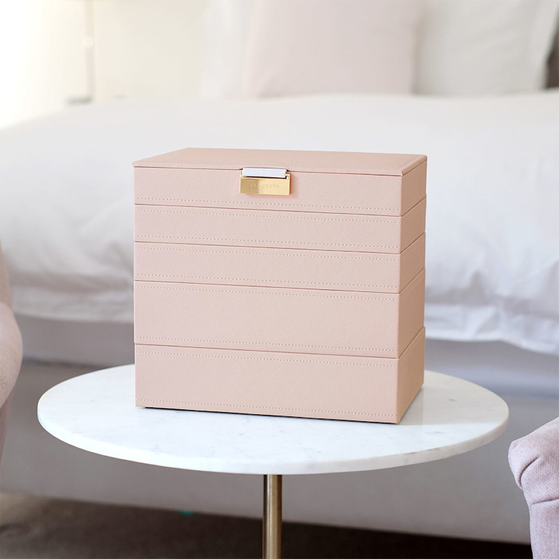 Stackers Blush Pink Classic Jewelry Box Set Of Five | Stackers
