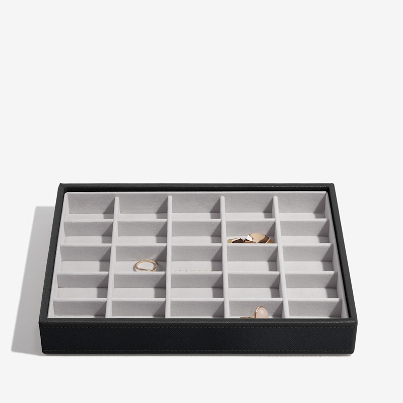 Stackers Classic Black Jewelry Box Set Of Three | Stackers | Wolf