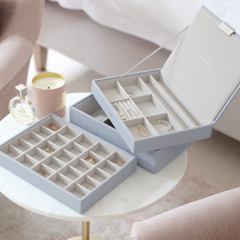 Thumbnail of Stackers Classic Lavender Jewellery Box Set Of Three image