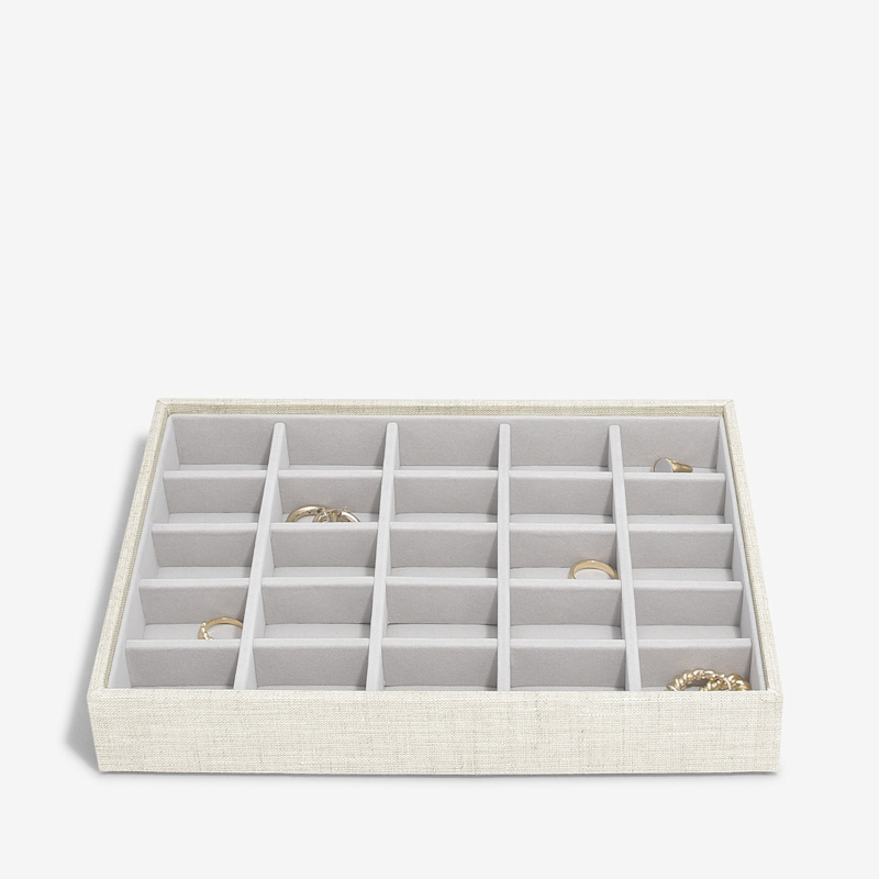 Thumbnail of Stackers Classic Linen Jewellery Box Set Of Three image