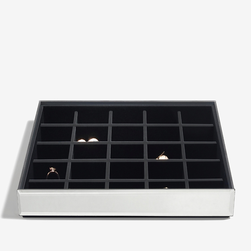 Thumbnail of Stackers Graphite Mirror Jewelry Box Set Of Three image
