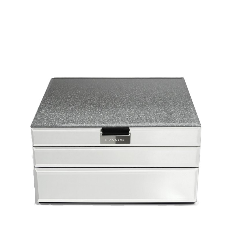 Thumbnail of Stackers Graphite Mirror Jewelry Box Set Of Three image