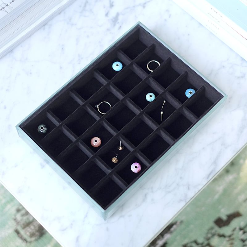 Thumbnail of Stackers Graphite Mirror Jewelry Box Set Of Three image