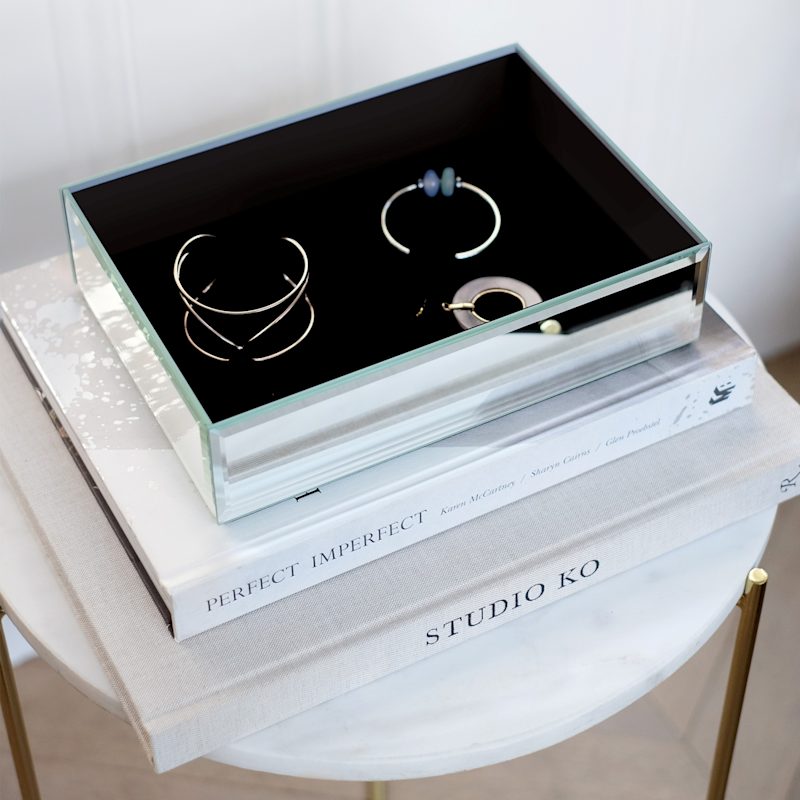 Thumbnail of Stackers Graphite Mirror Jewelry Box Set Of Three image