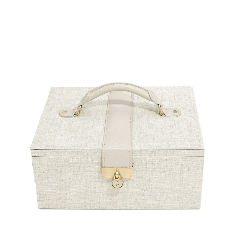 Thumbnail of Stackers Linen & Oatmeal Luxury Jewellery Box image
