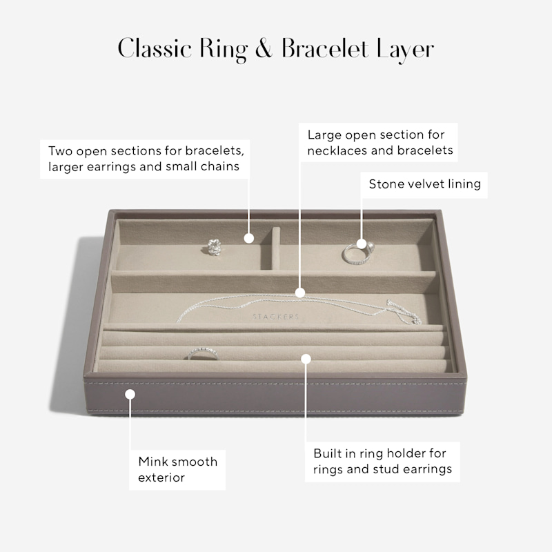 STACKERS Classic Jewellery Box 4セット Stackers Taupe Classic Jewellery Box – STACKERS LONDON