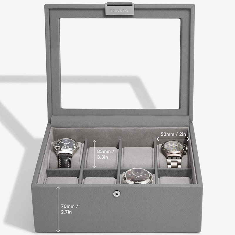 Thumbnail of Stackers Slate Grey Eight Piece Watch Box image