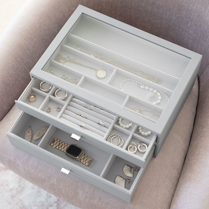 Thumbnail of Stackers Supersize Pebble Grey Set Of Two Drawers image
