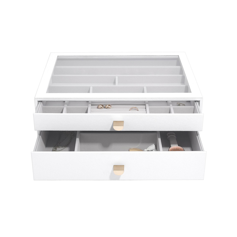 Thumbnail of Stackers Supersize White Pebble Set Of Two Drawers image