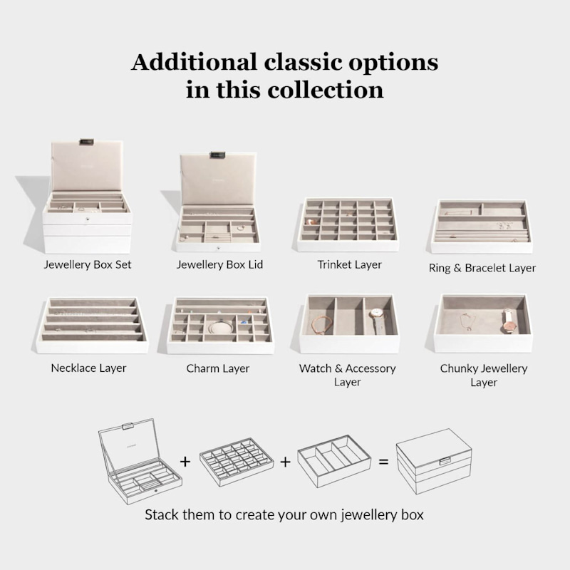 Thumbnail of Stackers White Classic Jewelry Box Set Of Five image