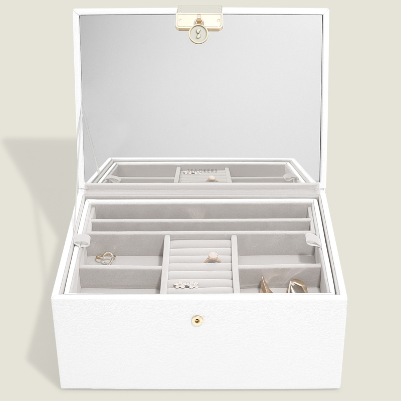 Thumbnail of Stackers White Luxury Jewellery Box image